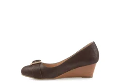 Journee Collection Womens Graysn Wedge Pump - Brown -Fashion Shoe Store US 01 102243 03