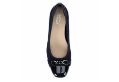Lauren Blakwell Womens Kit Pump - Navy -Fashion Shoe Store US 01 103647 05