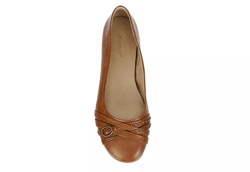 Xappeal Womens Bekah Flat - Brown 2 Xappeal Womens Bekah Flat - Brown - Image 2