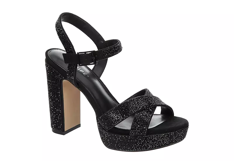 Maripe Womens Leilani Platform Sandal - Black 1 Maripe Womens Leilani Platform Sandal - Black