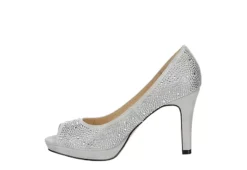 Adrienne Vittadini Womens Gervin Pump - Silver -Fashion Shoe Store US 01 106399 03