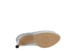 Adrienne Vittadini Womens Gervin Pump - Silver -Fashion Shoe Store US 01 106399 06