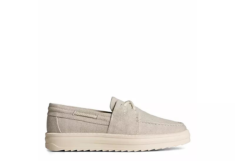 Sperry Womens Cruise Plushstep Boat Shoe - Natural 2 Sperry Womens Cruise Plushstep Boat Shoe - Natural - Image 2