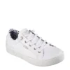 Skechers Womens B Extra Cute 2cute4u Slip On Sneaker - White