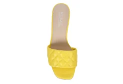 Michael By Michael Shannon Womens Riya Slide Sandal - Yellow -Fashion Shoe Store US 01 107027 05