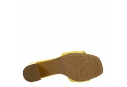 Michael By Michael Shannon Womens Riya Slide Sandal - Yellow -Fashion Shoe Store US 01 107027 06