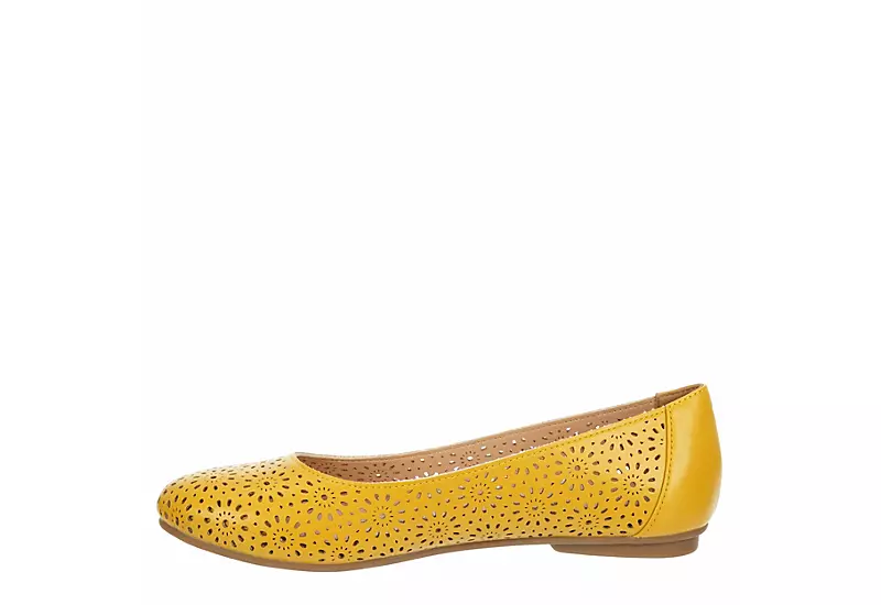 Mootsies Tootsies Womens Belva Flat - Yellow 4 Mootsies Tootsies Womens Belva Flat - Yellow - Image 4