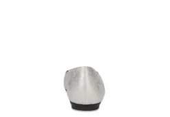 Easy Street Womens Asher Flat - Silver -Fashion Shoe Store US 01 108021 04