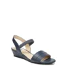 Lifestride Womens Yuma Wedge Sandal - Navy