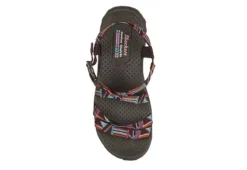 Skechers Womens Reggae Native Vibez Outdoor Sandal - Chocolate -Fashion Shoe Store US 01 202402 03
