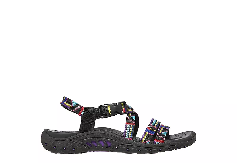 Skechers Womens Reggae Native Vibez Outdoor Sandal - Black 2 Skechers Womens Reggae Native Vibez Outdoor Sandal - Black - Image 2