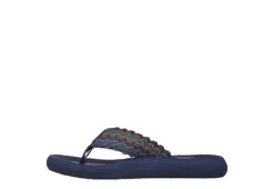 Skechers Womens Asana Flip Flop Sandal - Navy -Fashion Shoe Store US 01 202468 02