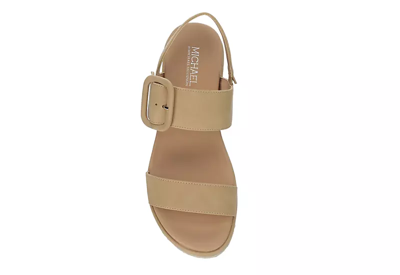 Michael By Michael Shannon Womens Kira Platform Sandal - Beige 6 Michael By Michael Shannon Womens Kira Platform Sandal - Beige - Image 6