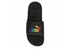 Puma Womens Cool Cat Rainbow Slide Sandal - Black -Fashion Shoe Store US 01 202625 05