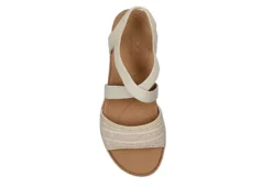 Skechers Womens Arch Fit Beach Kiss Sandal - Natural -Fashion Shoe Store US 01 202836 03