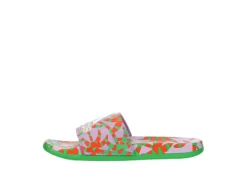 Adidas Womens Adilette Comfort Slide Sandal - Purple -Fashion Shoe Store US 01 203100 03