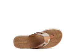 Sperry Womens Seafish Chambray Stripes Flip Flop Sandal - Tan 11 Sperry Womens Seafish Chambray Stripes Flip Flop Sandal - Tan -Fashion Shoe Store US 01 203195 04