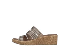 Skechers Womens Beverlee Always Classy Wedge Sandal - Rose Gold -Fashion Shoe Store US 01 203241 02