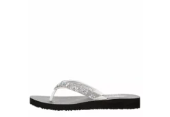 Skechers Womens Love Letter Flip Flop Sandal - White 10 Skechers Womens Love Letter Flip Flop Sandal - White -Fashion Shoe Store US 01 203261 03