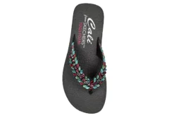 Skechers Womens Lovely Oasis Flip Flop Sandal - Black 10 Skechers Womens Lovely Oasis Flip Flop Sandal - Black -Fashion Shoe Store US 01 203267 03