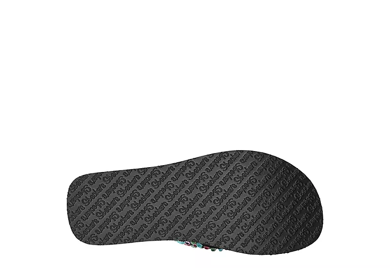 Skechers Womens Lovely Oasis Flip Flop Sandal - Black 5 Skechers Womens Lovely Oasis Flip Flop Sandal - Black - Image 5