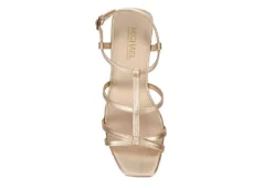 Michael By Michael Shannon Womens Natalia Wedge Sandal - Gold -Fashion Shoe Store US 01 203300 05