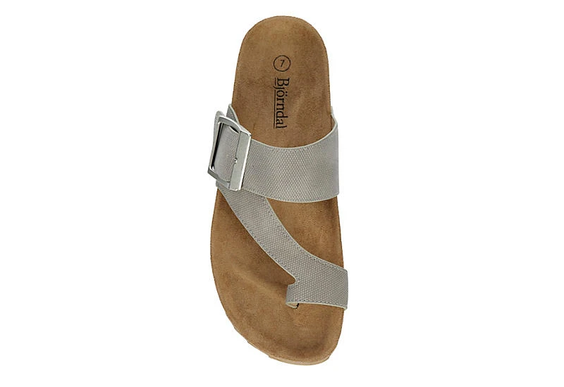 Bjorndal Womens Laurie Footbed Sandal - Grey 6 Bjorndal Womens Laurie Footbed Sandal - Grey - Image 6