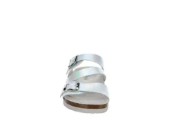 Bjorndal Womens Delaney Footbed Sandal - Silver 9 Bjorndal Womens Delaney Footbed Sandal - Silver -Fashion Shoe Store US 01 203311 02
