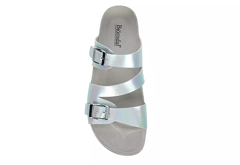 Bjorndal Womens Delaney Footbed Sandal - Silver 6 Bjorndal Womens Delaney Footbed Sandal - Silver - Image 6