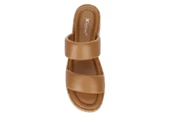 Xappeal Womens Bethany Wedge Sandal - Tan -Fashion Shoe Store US 01 203326 05