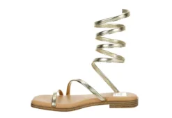 Dv By Dolce Vita Womens Maralin Flat Sandal - Gold -Fashion Shoe Store US 01 203350 03