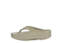 Oofos Womens Oomega Flip Flop Sandal - Khaki -Fashion Shoe Store US 01 203392 03
