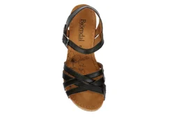 Bjorndal Womens Lily Wedge Sandal - Black 12 Bjorndal Womens Lily Wedge Sandal - Black -Fashion Shoe Store US 01 203399 05
