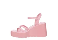 Madden Girl Womens Vaultt Wedge Sandal - Pink -Fashion Shoe Store US 01 203411 03