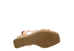 Michael By Michael Shannon Womens Natalia Wedge Sandal - Coral -Fashion Shoe Store US 01 203419 06