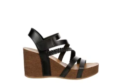 Xappeal Womens Maggy Wedge Sandal - Black -Fashion Shoe Store US 01 203423 01