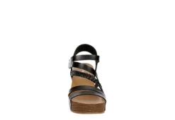 Xappeal Womens Maggy Wedge Sandal - Black -Fashion Shoe Store US 01 203423 02