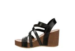 Xappeal Womens Maggy Wedge Sandal - Black -Fashion Shoe Store US 01 203423 03