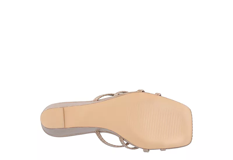 Journee Collection Womens Blayke Wedge Slip On Sandal - Taupe 7 Journee Collection Womens Blayke Wedge Slip On Sandal - Taupe - Image 7