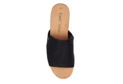 Toms Womens Diana Mule Sandal - Black -Fashion Shoe Store US 01 203719 03