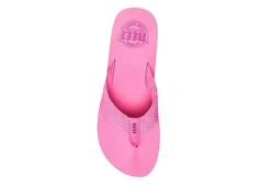 Reef Womens Sandy Hi Flip Flop Sandal - Pink -Fashion Shoe Store US 01 203907 02