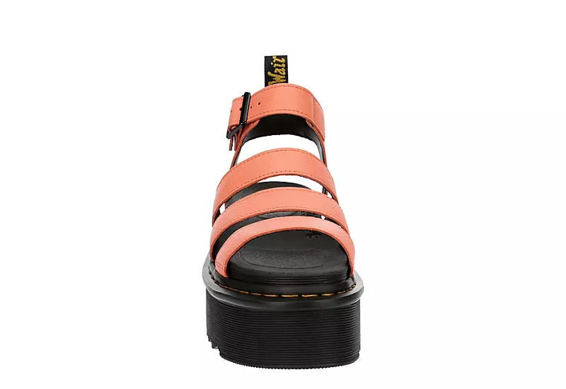 Dr. Martens Dr.martens Womens Blaire Quad Pisa Sandal - Coral 3 Dr. Martens Dr.martens Womens Blaire Quad Pisa Sandal - Coral - Image 3