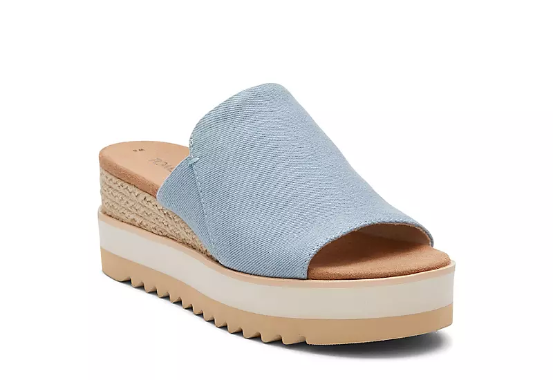 Toms Womens Diana Mule Sandal - Denim 1 Toms Womens Diana Mule Sandal - Denim