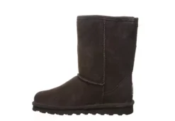 Bearpaw Womens Elle Short Wide Calf Fur Boot - Chocolate -Fashion Shoe Store US 01 300300 02