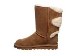 Bearpaw Womens Eloise Wide Calf Fur Boot - Tan -Fashion Shoe Store US 01 300747 03