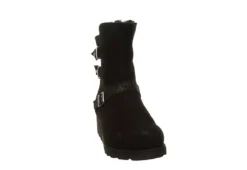 Bearpaw Womens Lucy Fur Wedge Boot - Black -Fashion Shoe Store US 01 300778 02