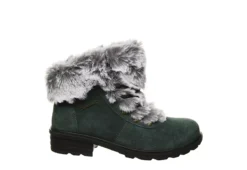 Bearpaw Womens Serenity Lace Up Fur Boot - Dark Green -Fashion Shoe Store US 01 300809 01