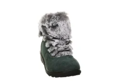 Bearpaw Womens Serenity Lace Up Fur Boot - Dark Green -Fashion Shoe Store US 01 300809 02