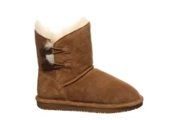 Bearpaw Womens Rosaline Fur Boot - Tan -Fashion Shoe Store US 01 301881 01
