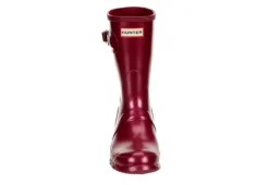 Hunter Boots Llc Womens Original Short Nebula Rain Boot - Burgundy -Fashion Shoe Store US 01 302449 02
